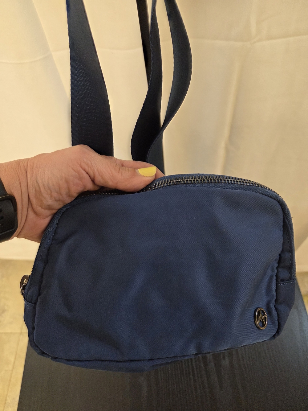 Navy Crossbody Bag with Adjustable Strap